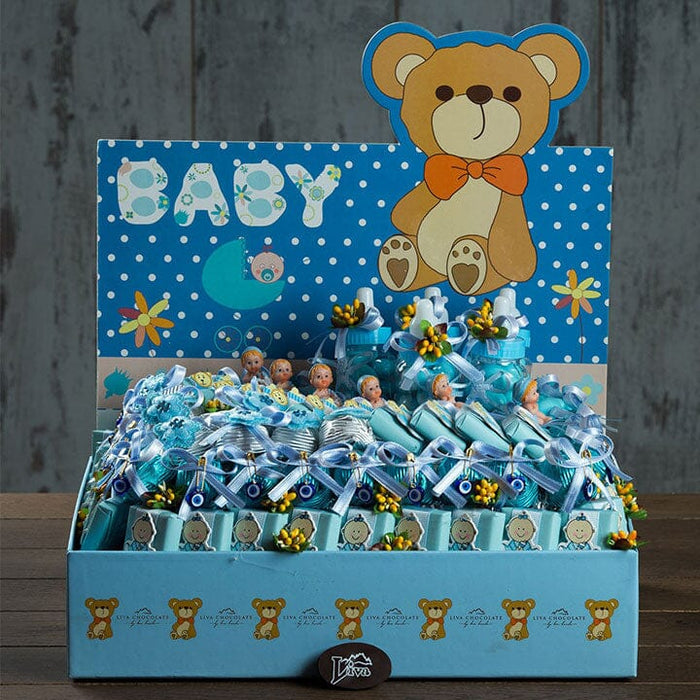 Baby Shower Mavi Bebek Çikolata Seti