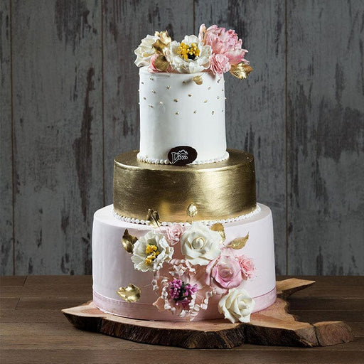 Çiçekli Nişan Özel Pasta