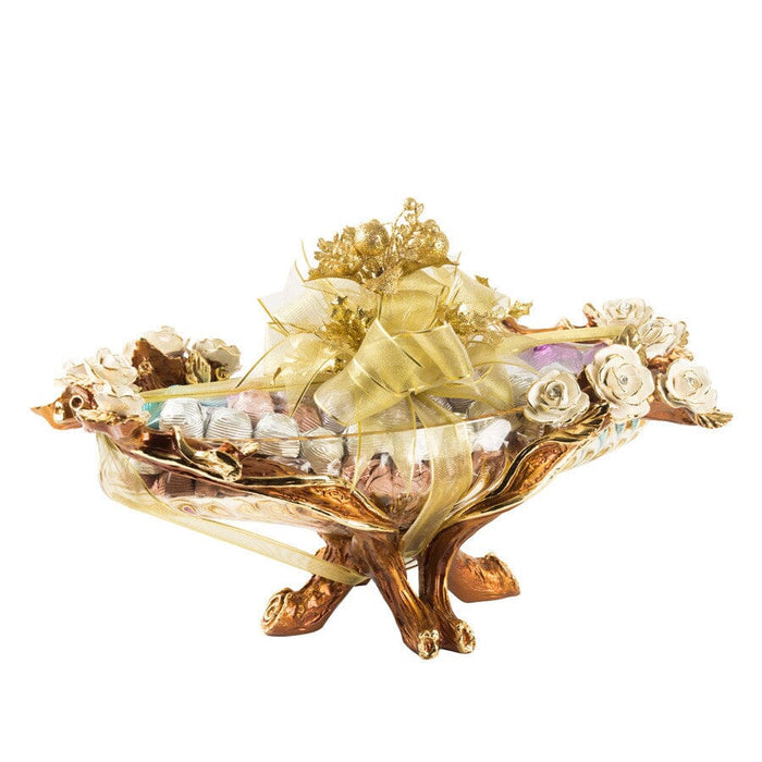 Gold Gül Çikolata Sepeti