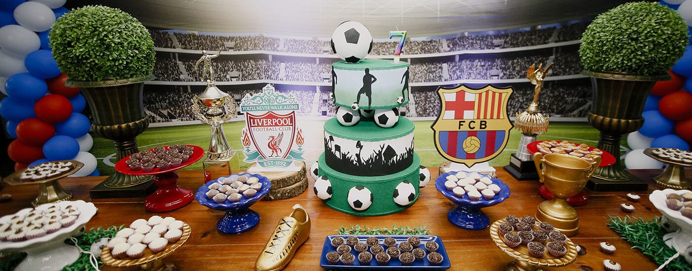 futbol temalı pasta