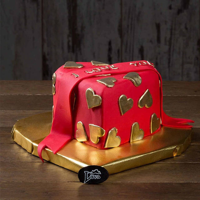 kalpli sevgililer günü pastası