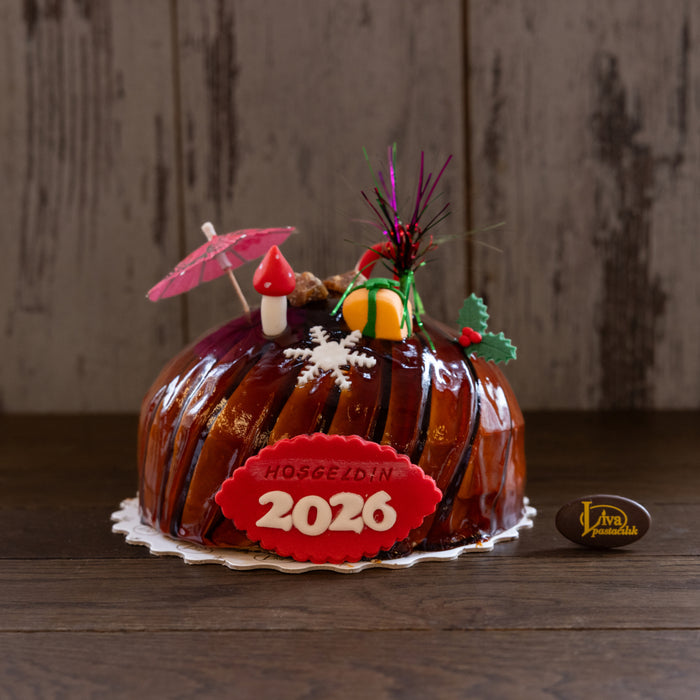 Yılbaşı Krokanlı Kavuk Pasta