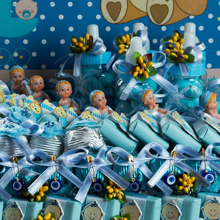 Baby Shower Mavi Bebek Çikolata Seti