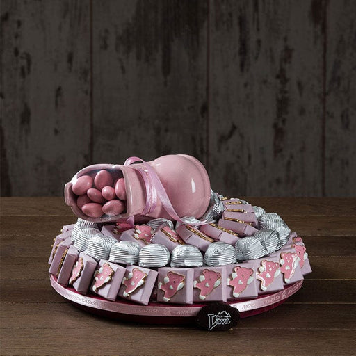 Baby Shower Pembe Patikli Çikolata Seti #1