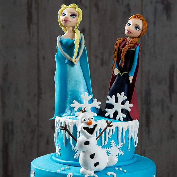 Elsa Anna ve Olaf Butik Yaş Pasta
