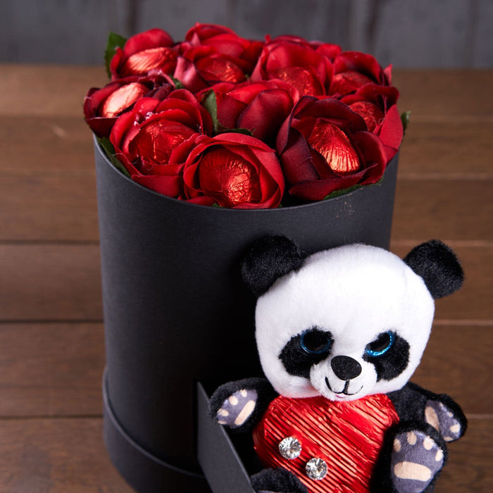 Kırmızı Çiçekli Sevgili Kutusu - Seri 12
