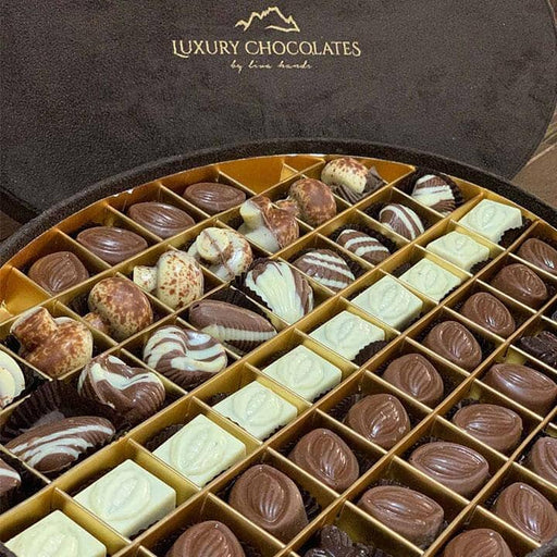 Oval Kadife Kutu Special Çikolata