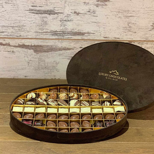 Oval Kadife Kutu Special Çikolata